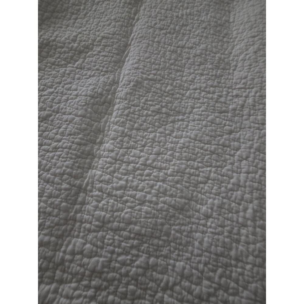 Vintage Cathedral Window Lap Quilt Scalloped Edge 58 X 45" Cottage - Picture 10 of 12
